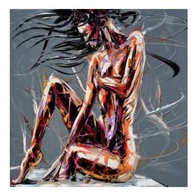 Canvas Hobby Renkli Duruş 90 x 110 cm Rulo Sayılarla Boyama Seti