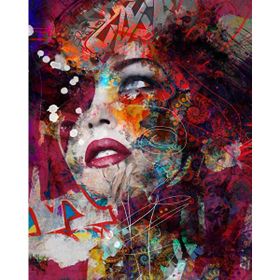 Canvas Hobby Renkli Düşünceler 100 x 140 cm Rulo Sayılarla Boyama Seti