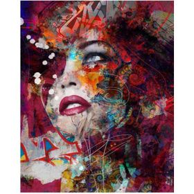 Canvas Hobby Renkli Düşünceler 90 x 110 cm Rulo Sayılarla Boyama Seti