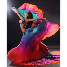 Canvas Hobby Renkli Elbiseli Dansçı 70 x 90 cm Rulo Sayılarla Boyama Seti