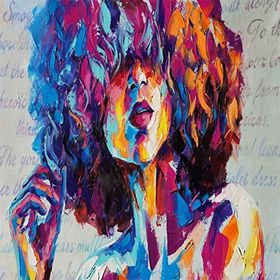 Canvas Hobby Renkli Kıvırcık 100 x 140 cm Rulo Sayılarla Boyama Seti