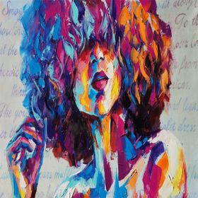 Canvas Hobby Renkli Kıvırcık 100 x 140 cm Rulo Sayılarla Boyama Seti