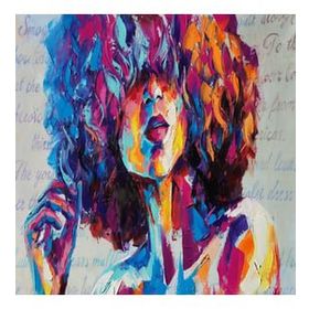 Canvas Hobby Renkli Kıvırcık 50 x 65 cm Rulo Sayılarla Boyama Seti