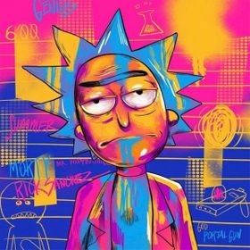 Canvas Hobby Renkli Rick 100 x 140 cm Rulo Sayılarla Boyama Seti