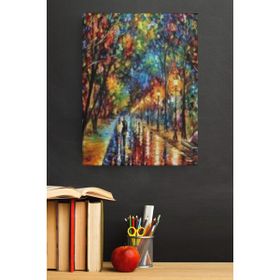 Canvas Hobby Renkli Yağmur 40 x 50 cm Rulo Sayılarla Boyama Seti