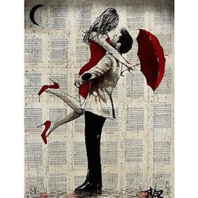 Canvas Hobby Romantik Şemsiye Anısı 1 100 x 140 cm Rulo Sayılarla Boyama Seti