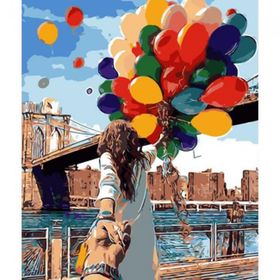 Canvas Hobby Romantik Süpriz 50 x 65 cm Rulo Sayılarla Boyama Seti