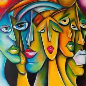 Canvas Hobby Rulo 100 x 140 cm Meşhur İnsanlar Sayılarla Boyama Seti