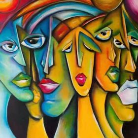 Canvas Hobby Rulo 100 x 140 cm Meşhur İnsanlar Sayılarla Boyama Seti