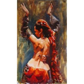 Canvas Hobby Rulo 100 x 140 cm Mistik Dans Sayılarla Boyama Seti