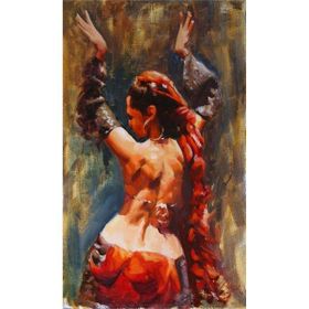 Canvas Hobby Rulo 100 x 140 cm Mistik Dans Sayılarla Boyama Seti
