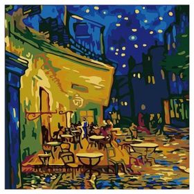 Canvas Hobby Rulo 100 x 140 cm Paris Sokakları Sayılarla Boyama Seti