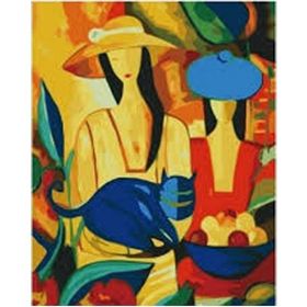 Canvas Hobby Rulo 100 x 140 cm Picasso Kadınlar Sayılarla Boyama Seti