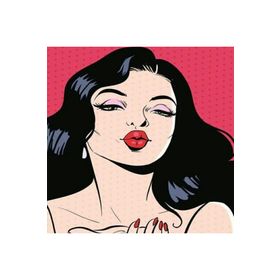 Canvas Hobby Rulo 100 x 140 cm Popart Kiss Sayılarla Boyama Seti