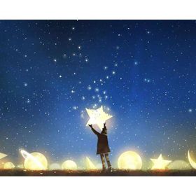 Canvas Hobby Rulo 100 x 140 cm Yıldızlar Altında Sayılarla Boyama Seti