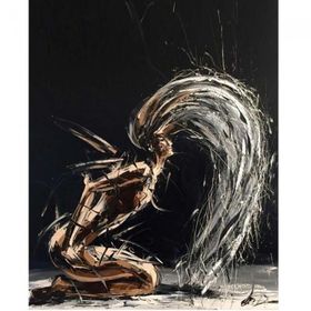 Canvas Hobby Saçların Dansı 40 x 50 cm Rulo Sayılarla Boyama Seti