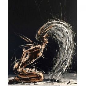 Canvas Hobby Saçların Dansı 70 x 90 cm Rulo Sayılarla Boyama Seti
