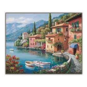 Canvas Hobby Sahil Manzarası 2 60 x 75 cm Rulo Sayılarla Boyama Seti