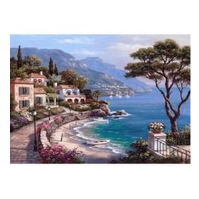 Canvas Hobby Sahil Manzarası 60 x 75 cm Rulo Sayılarla Boyama Seti