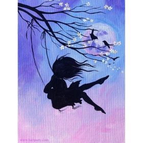 Canvas Hobby Salıncak 100 x 140 cm Rulo Sayılarla Boyama Seti