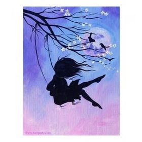 Canvas Hobby Salıncak 70 x 90 cm Rulo Sayılarla Boyama Seti