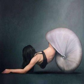 Canvas Hobby Salyangoz Kadın 100 x 140 cm Rulo Sayılarla Boyama Seti