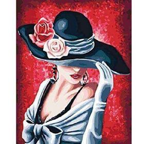 Canvas Hobby Şapkamda Bir Güzel 70 x 90 cm Rulo Sayılarla Boyama Seti
