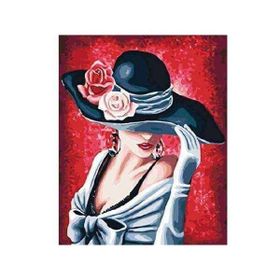 Canvas Hobby Şapkamda Bir Güzel 70 x 90 cm Rulo Sayılarla Boyama Seti