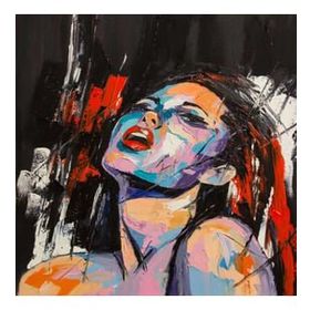 Canvas Hobby Şehvetli Kadın 2 70 x 90 cm Rulo Sayılarla Boyama Seti