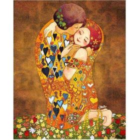 Canvas Hobby Sevgi Öpücüğü 90 x 110 cm Rulo Sayılarla Boyama Seti