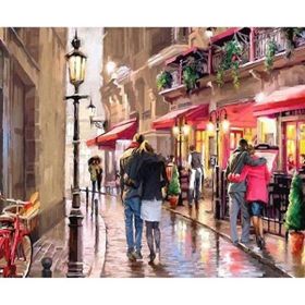 Canvas Hobby Sevgi Yolu 70 x 90 cm Rulo Sayılarla Boyama Seti