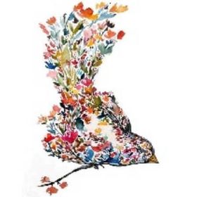 Canvas Hobby Zarif Kuş Kasnaklı 100x140 cm Sayılarla Boyama Seti