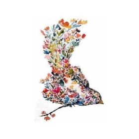 Canvas Hobby Zarif Kuş Kasnaklı 900x110 cm Sayılarla Boyama Seti
