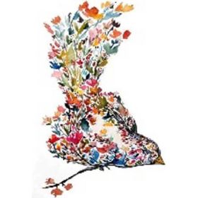 Canvas Hobby Zarif Kuş Rulo 100x140 cm Sayılarla Boyama Seti