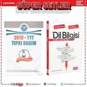 Çap TYT 2019 Tıpkı Basım Çıkmış Sorular ve AKM Dil Bilgisi Soru Bankası Seti 2 Kitap