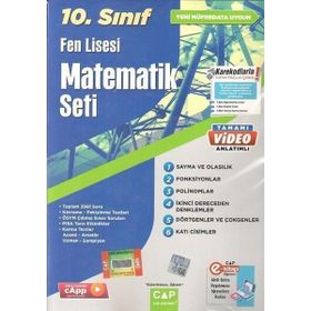 Çap Yayınları 10. Sınıf Fen Lisesi Matematik Seti 2023