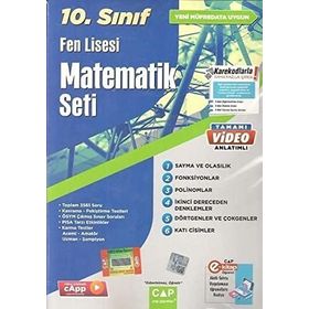 Çap Yayınları 10. Sınıf Fen Lisesi Matematik Seti 2023