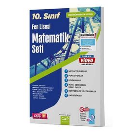 Çap Yayınları 10. Sınıf Fen Lisesi Matematik Seti 2023