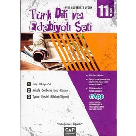 Çap Yayınları 11. Sınıf Anadolu Lisesi Türk Dili ve Edebiyatı Seti