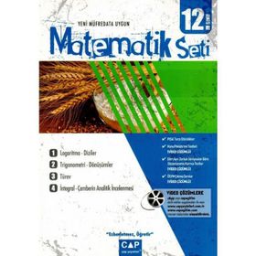 Çap Yayınları 12. Sınıf Anadolu Lisesi Matematik Seti Video Çözümlü