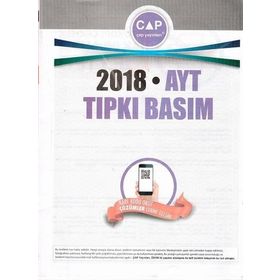 Çap Yayınları 2018 AYT Tıpkı Basım