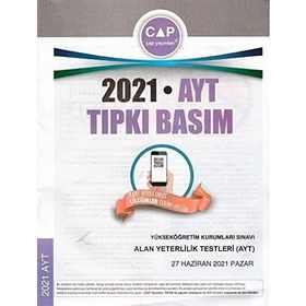 Çap Yayınları 2021 AYT Tıpkı Basım