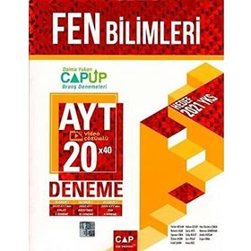 Çap Yayınları 2022 AYT Fen Bilimleri 20 x 40 Up Deneme
