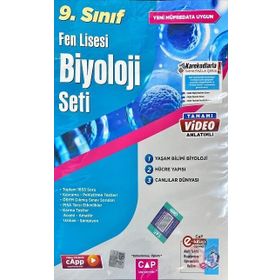 Çap Yayınları 2023 9. Sınıf Fen Lisesi Biyoloji Seti