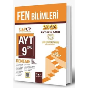 Çap Yayınları - 2023 Özel Baskı AYT Fen Bilimleri 9 X 40 Up Deneme