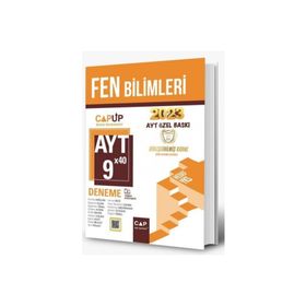 Çap Yayınları - 2023 Özel Baskı AYT Fen Bilimleri 9 X 40 Up Deneme