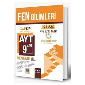Çap Yayınları - 2023 Özel Baskı AYT Fen Bilimleri 9 X 40 Up Deneme