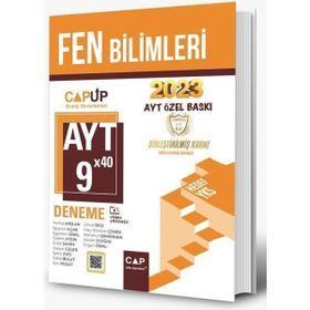 Çap Yayınları - 2023 Özel Baskı AYT Fen Bilimleri 9 X 40 Up Deneme