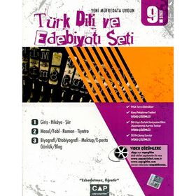 Çap Yayınları 9. Sınıf Anadolu Lisesi Türk Dili ve Edebiyatı Seti