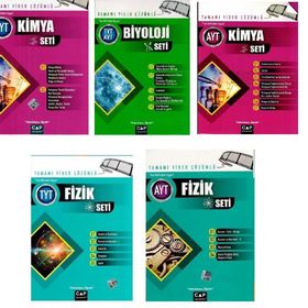 Çap Yayınları AYT Fizik-Kimya TYT AYT Biyoloji Fasikül Set 3 Kitap - Kolektif